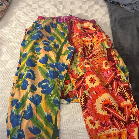 Anthropologie Vibrant Floral Pajama Set - Picture 4 of 5